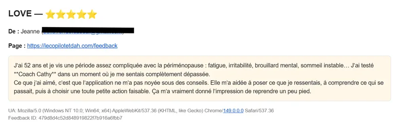 Avis réel de Jeanne