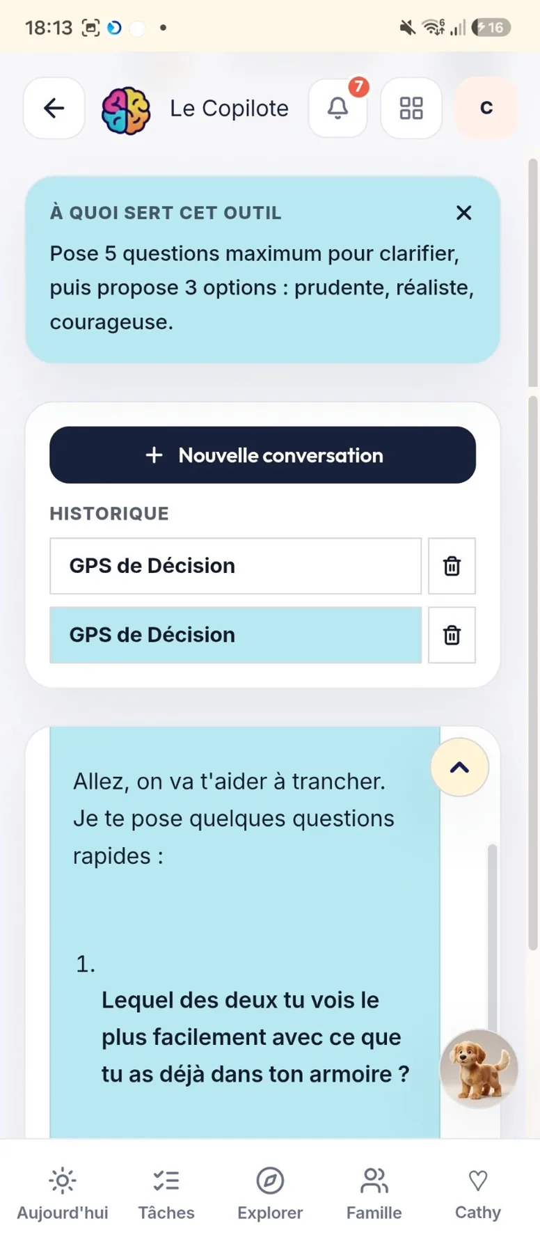 GPS de décision du Copilote TDAH