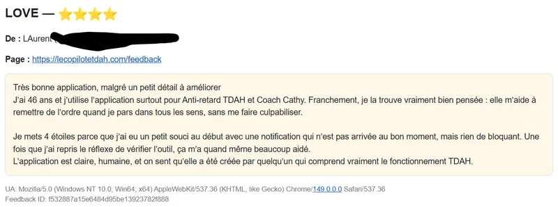 Avis réel de Laurent